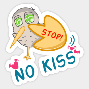No kiss Sticker